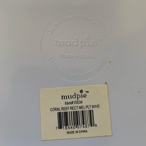 MudPie Seashell Melamine Trays - Picture 3 of 3